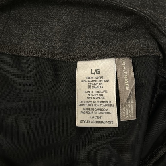 Denver Hayes charcoal color pant suitable for the office in winter. - Picture 5 of 6